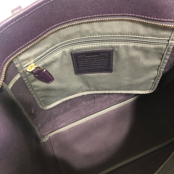 Coach tote Purple - Picture 5 of 6